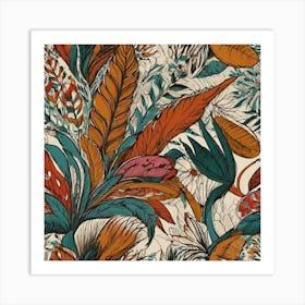 Tropical Leaves 1 Art Print