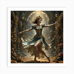 dancer with the coils of fate Art Print