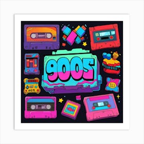 90s Retro Art Print