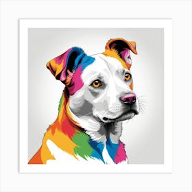 Rainbow Dog 1 Art Print