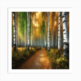 Birch Forest 27 Art Print