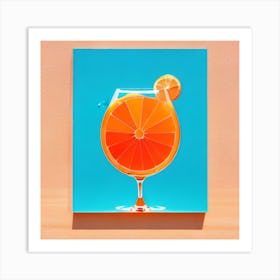 Orange Drink Aperol spritz Art Print