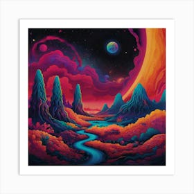 Psychedelic Journey Art Print