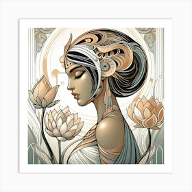 Cleopatra Portrait Artwork 91 Art Print