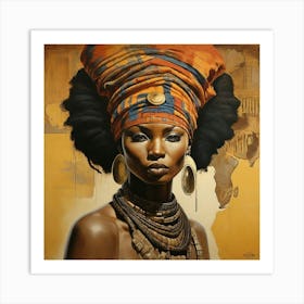 African Woman Art Print