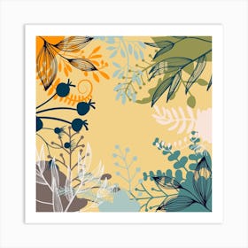 Floral Background 4 Art Print