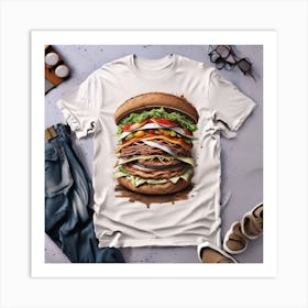 Burger Painting Art Print