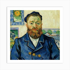 Portrait Of Joseph Roulin, Vincent Van Gogh 1 Art Print