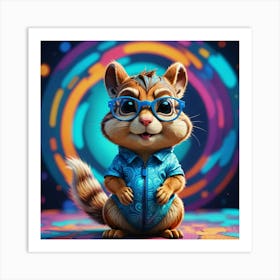 Chipmunk 38 Art Print