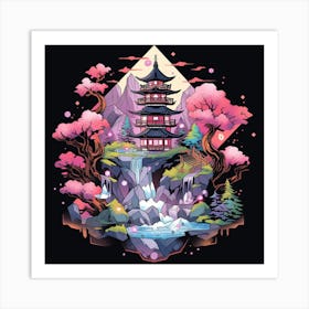 Japanese Temple Art Print