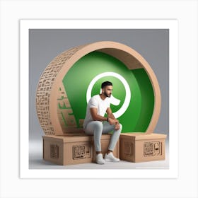 Whatsapp Logo Art Print