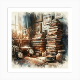 Room Full Of Books 1 Art Print