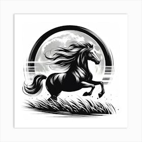 Illustration Horse 1 Art Print