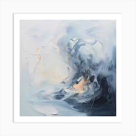 Ethereal Essence: Soft Stroke Serenity Art Print