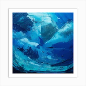 In The Depths Of The Azure Sea Art Print