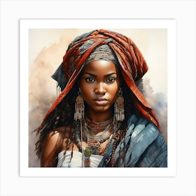 African Woman Art Print