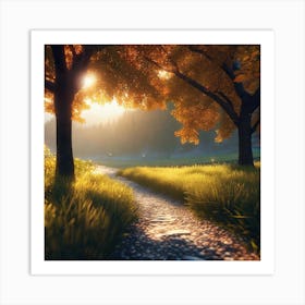 Path In The Woods 14 Art Print