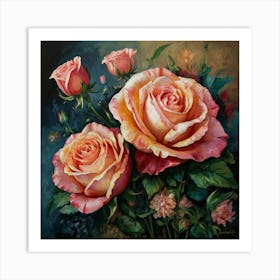 Three Roses Art Print