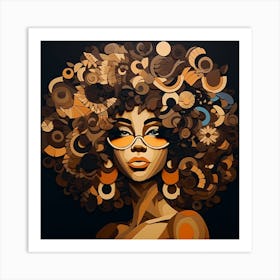 Afro Girl 45 Art Print