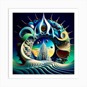 DMT land Art Print