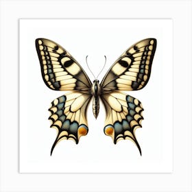 Butterfly of Papilio machaon 1 Art Print