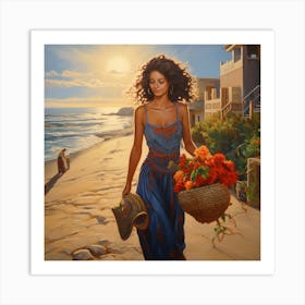 Day At The Beach Art Print