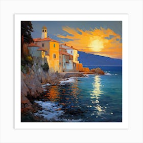 Rhapsody of Radiant Riviera Art Print