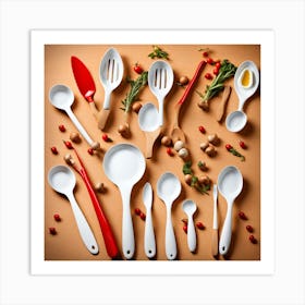 Cooking Utensils Art Print