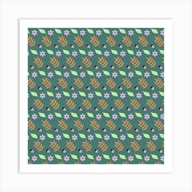 Nature Pattern Spring Green Art Print