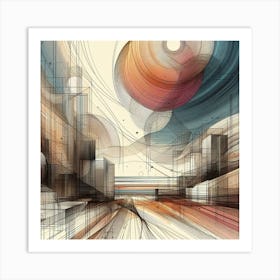 Abstract Cityscape 8 Art Print