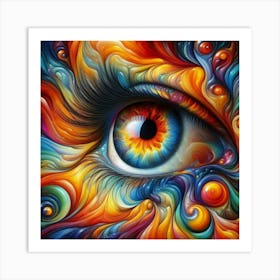 An eye Art Print