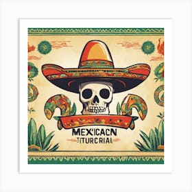 Mexican Skull 21 Art Print