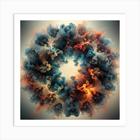 smoke ring Art Print