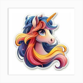 Unicorn Sticker 141 Art Print