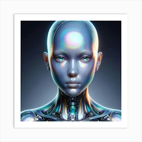 Futuristic Woman 13 Art Print