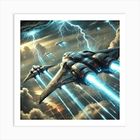 Cloudbreaker Recon Ships Art Print