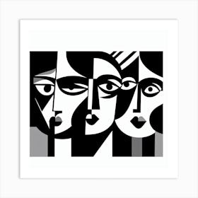 Three Faces 1 Art Print