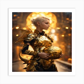 Golden Dragon 2 Art Print