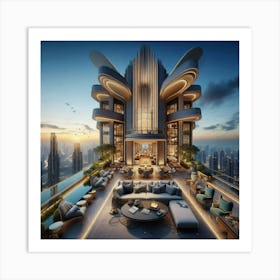 Dubai Skyscraper 1 Art Print