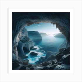 Cave Stock Videos & Royalty-Free Footage Art Print