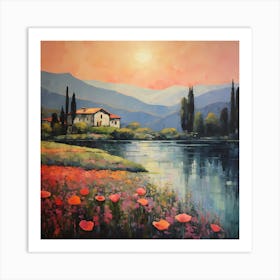 Aeolian Hues: Monet's Odyssey Art Print