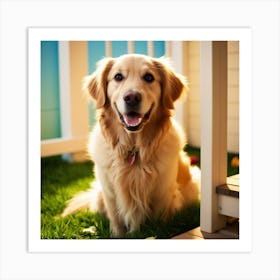 Golden Retriever Dog Art Print