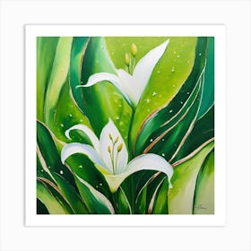 Lilies of the valley 1 Art Print