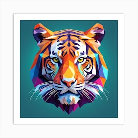 Abstract Tiger Art Print