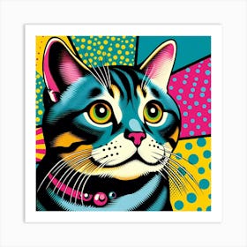 Pop Cat 6 Art Print