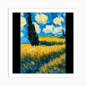 Cypresses Art Print