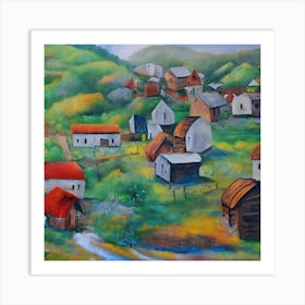 Village By Sanjay Art Print