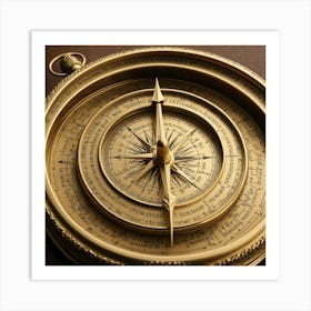 Antique Compass 3 Art Print