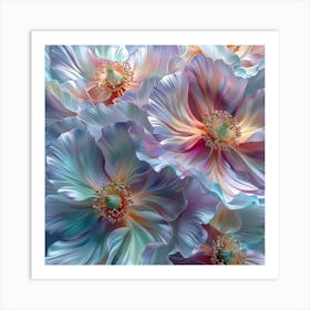 Abstract Flower Painting Art Print