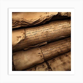 Old Manuscripts 11 Art Print